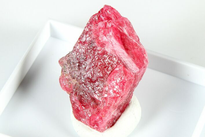 Striking Cherry-Red Rhodonite Specimen - Brazil #379797